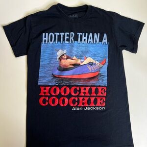 ALAN JACKSON Black Graphic Men's T Shirt